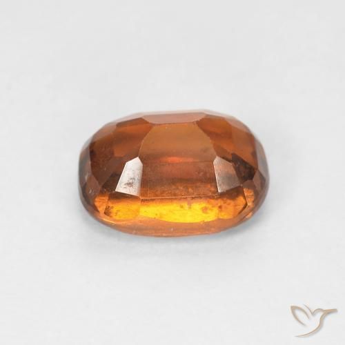 granate hessonita Medium Dark-Orange natural de 1.33 ct, Ovalada, VS