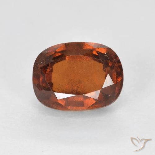 granate hessonita Naranja oscuro natural de 2.42 ct, Forma Cojín, VS-SI