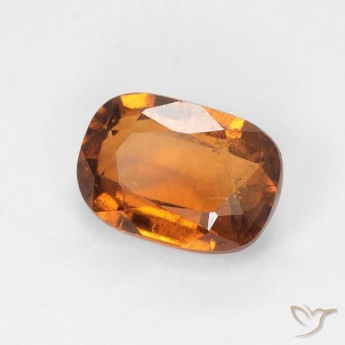 granate hessonita Naranja medio natural de 1.25 ct, Forma Cojín, VS-SI
