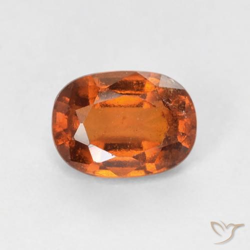 1.12ct Natural Naranja oscuro granate hessonita, Forma Cojín, VS-SI