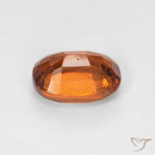 granate hessonita Naranja oscuro natural de 1.12 ct, Forma Cojín, VS-SI