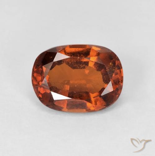 1.70ct Natural Ámbar naranja Granate Hessonita, Ovalada, VS