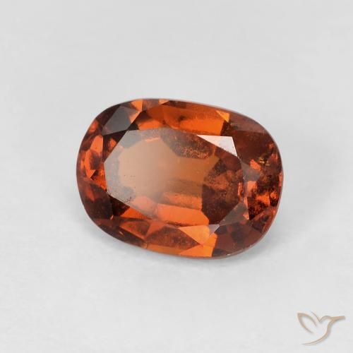 granate hessonita Ámbar naranja natural de 1.70 ct, Ovalada, VS