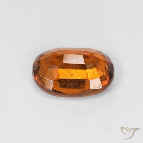 granate hessonita Naranja medio natural de 1.46 ct, Ovalada, VS-SI