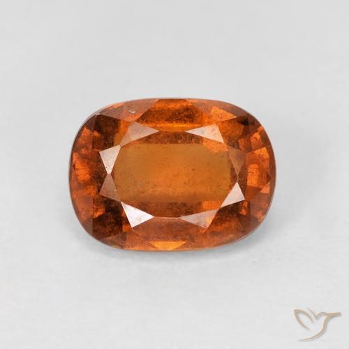1.86ct Natural Naranja medio granate hessonita, Forma Cojín, VS-SI