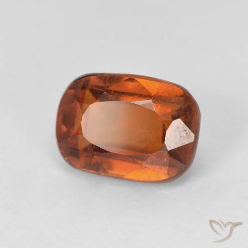 granate hessonita Naranja oscuro natural de 2.24 ct, Forma Cojín, VS