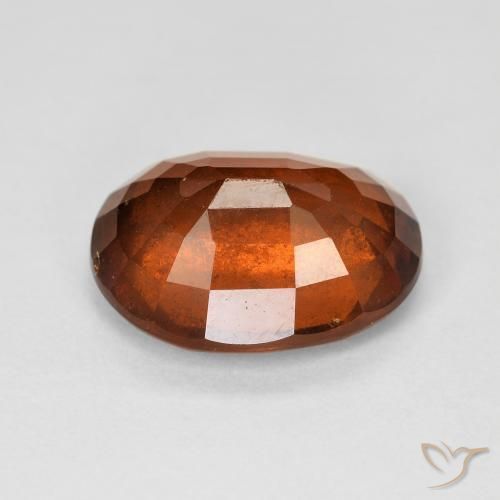 granate hessonita Naranja oscuro natural de 6.22 ct, Ovalada, SI