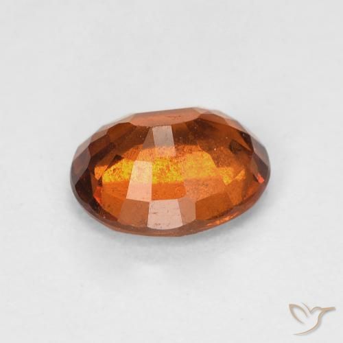 granate hessonita Ámbar naranja natural de 1.40 ct, Ovalada, VS