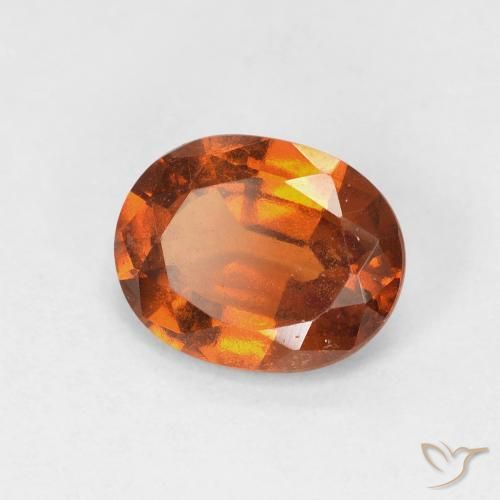 granate hessonita Medium Dark-Orange natural de 1.61 ct, Ovalada, VS