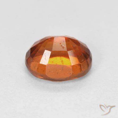 granate hessonita Naranja oscuro natural de 1.76 ct, Ovalada, VS