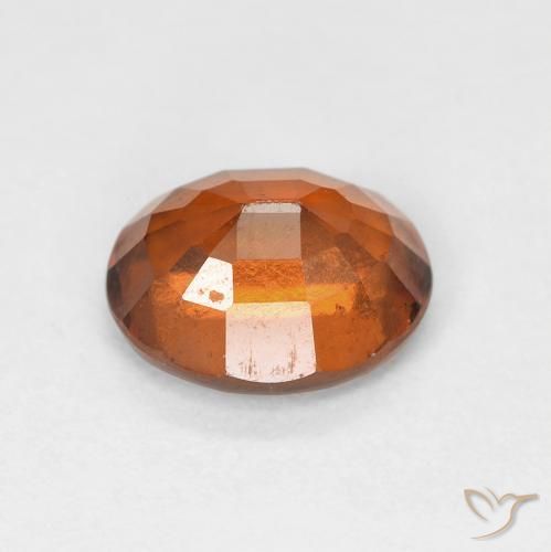granate hessonita Ámbar naranja natural de 1.77 ct, Ovalada, VS