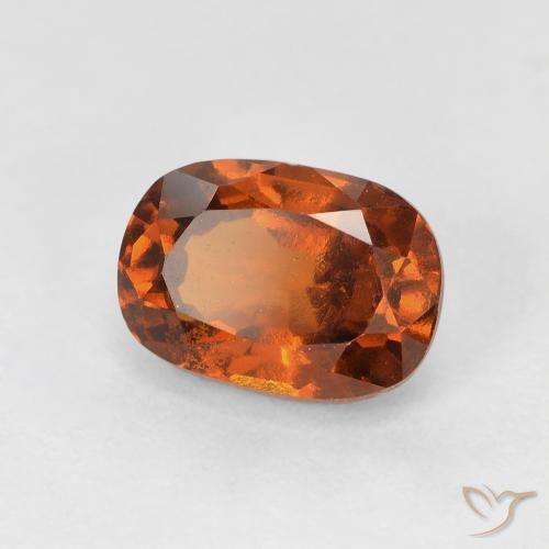 granate hessonita Naranja rojizo natural de 1.94 ct, Ovalada, VS