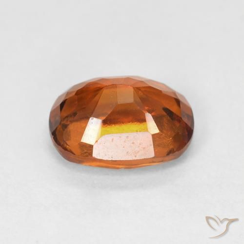 granate hessonita Naranja rojizo natural de 1.94 ct, Ovalada, VS