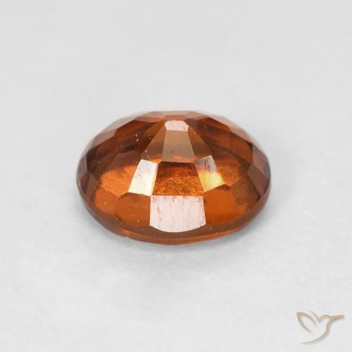 granate hessonita Naranja rojizo natural de 1.29 ct, Ovalada, VS