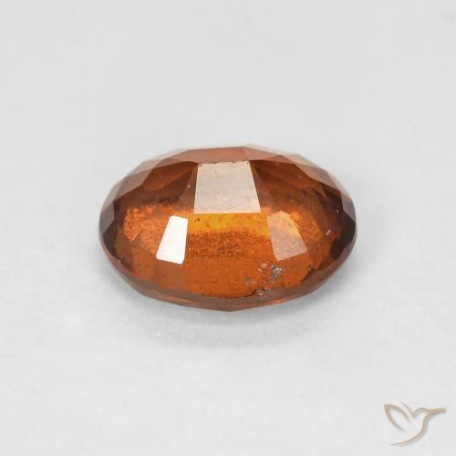 granate hessonita Medium Dark-Orange natural de 1.67 ct, Ovalada, VS