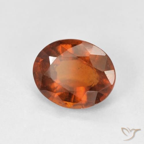 granate hessonita Medium Dark-Orange natural de 2.69 ct, Ovalada, VS