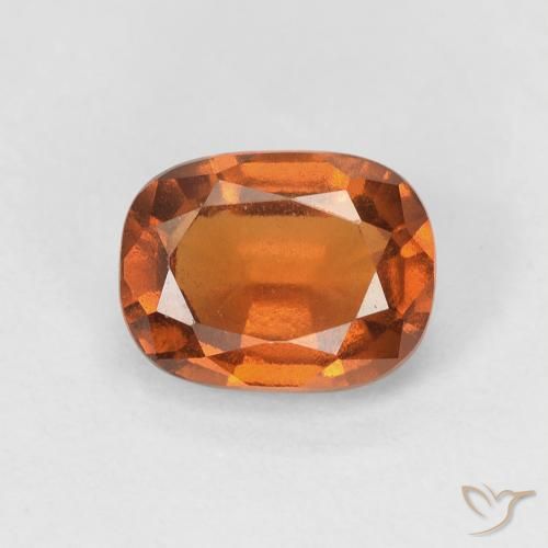 1.83ct Natural Medium Dark-Orange granate hessonita, Forma Cojín, VVS-VS
