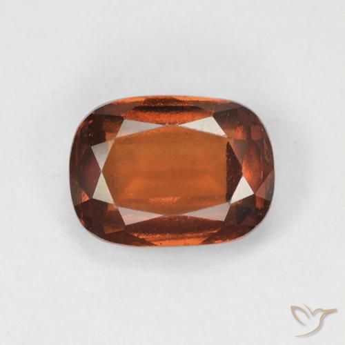 1.75ct Natural Naranja medio granate hessonita, Forma Cojín, VVS-VS