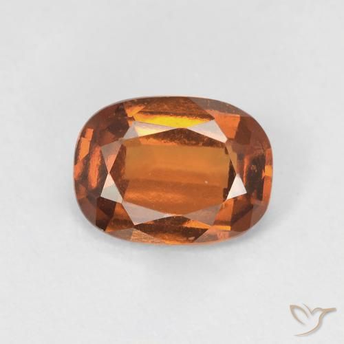 1.42ct Natural Naranja medio granate hessonita, Forma Cojín, VVS-VS