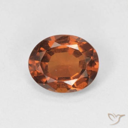 1.42ct Natural Naranja medio Granate Hessonita, Ovalada, VVS-VS