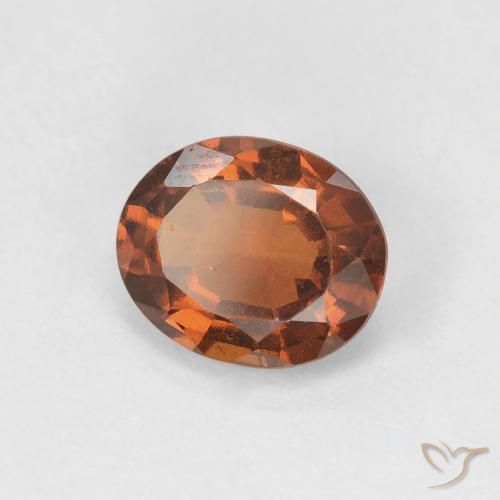 granate hessonita Naranja medio natural de 1.42 ct, Ovalada, VVS-VS