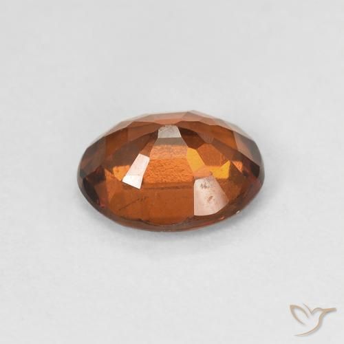 granate hessonita Naranja medio natural de 1.42 ct, Ovalada, VVS-VS
