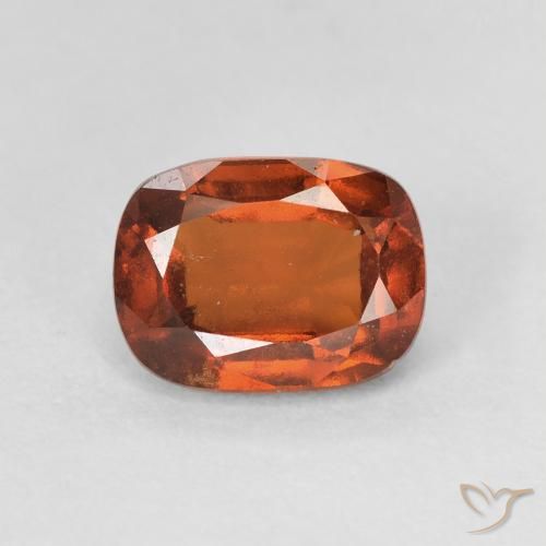 1.87ct Natural Naranja medio granate hessonita, Forma Cojín, VVS-VS
