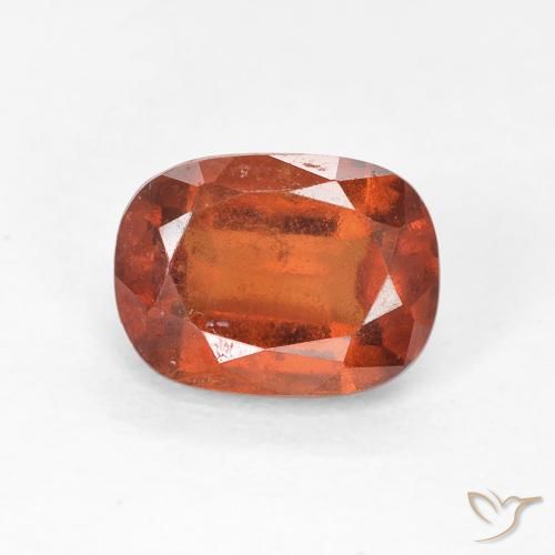 1.94ct Natural Ámbar naranja granate hessonita, Forma Cojín, VS