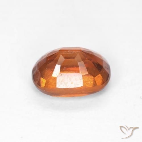 granate hessonita Medium Dark-Orange natural de 1.29 ct, Forma Cojín, VVS-VS
