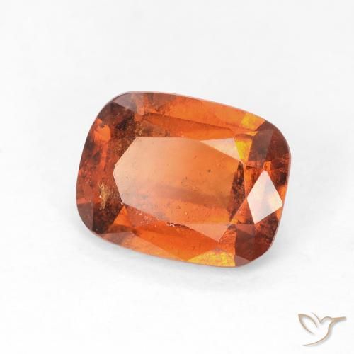 granate hessonita Naranja rojizo natural de 2.35 ct, Forma Cojín, VS-SI
