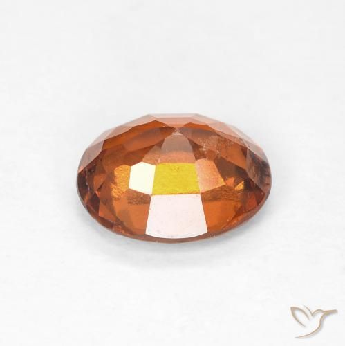 granate hessonita Naranja oscuro natural de 1.46 ct, Ovalada, VS-SI