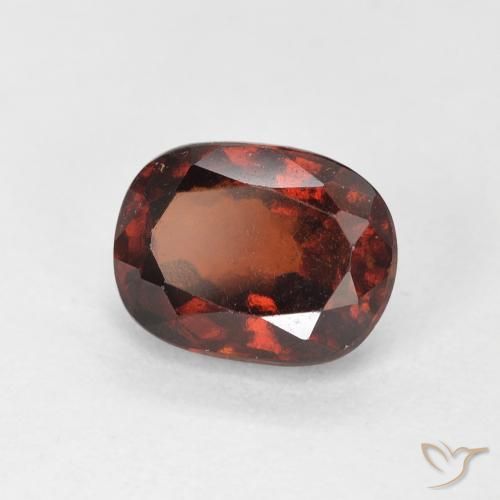 1.86ct Natural Rojo oscuro granate hessonita, Forma Cojín, VS