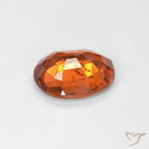 granate hessonita Medium Dark-Orange natural de 1.39 ct, Ovalada, VS