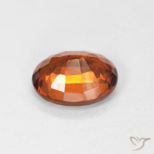 granate hessonita Naranja rojizo natural de 1.03 ct, Ovalada, VS