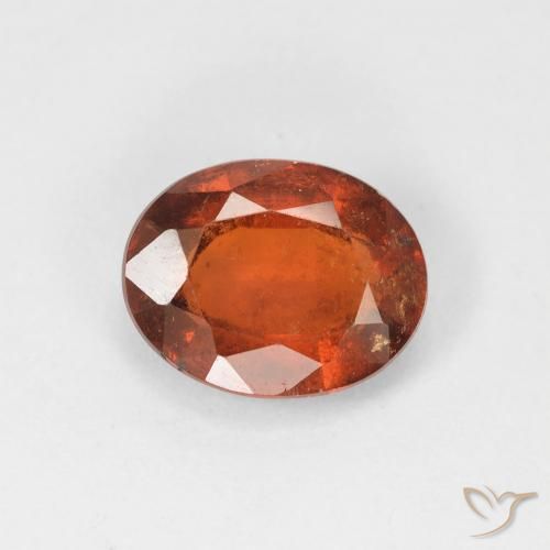 2.44ct Natural Naranja cálido Granate Hessonita, Ovalada, VS