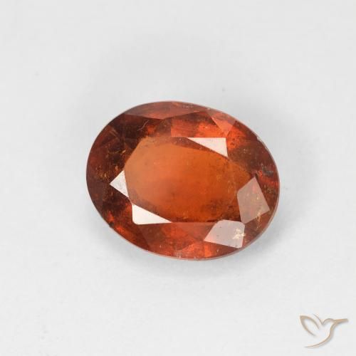 granate hessonita Naranja cálido natural de 2.44 ct, Ovalada, VS