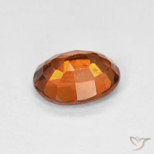 granate hessonita Naranja oscuro natural de 1.62 ct, Ovalada, VVS-VS