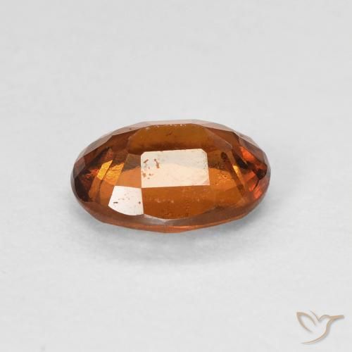 granate hessonita Ámbar naranja natural de 1.33 ct, Ovalada, VVS-VS