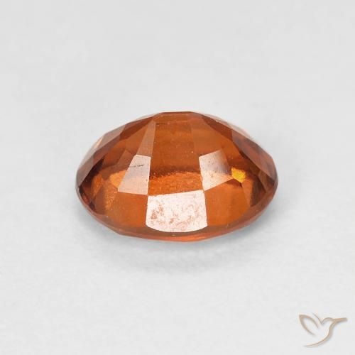granate hessonita Naranja oscuro natural de 1.51 ct, Ovalada, VVS-VS