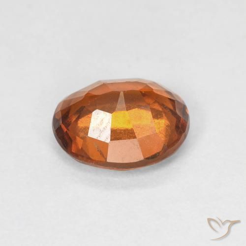 granate hessonita Ámbar naranja natural de 1.59 ct, Ovalada, VVS-VS
