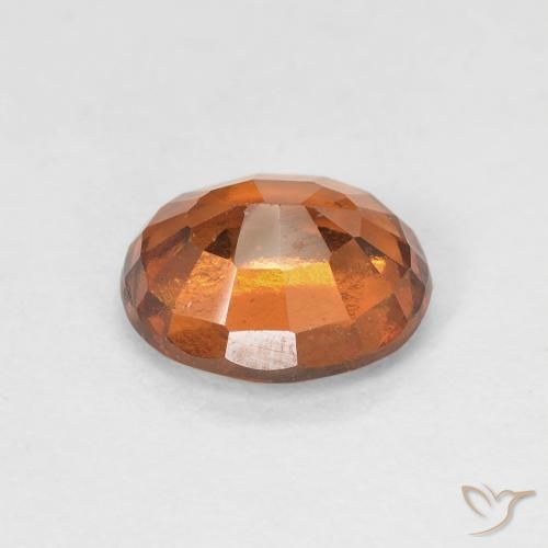 granate hessonita Naranja rojizo natural de 1.72 ct, Ovalada, VVS-VS