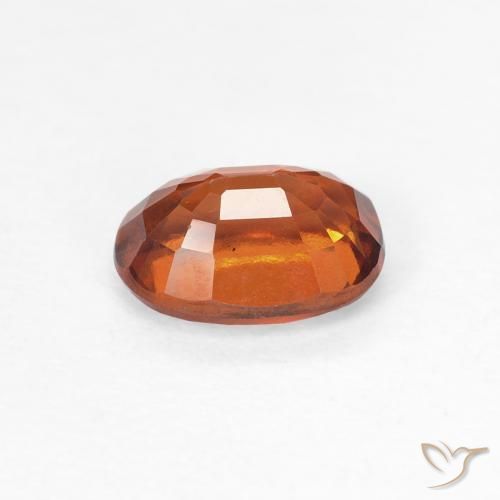 granate hessonita Naranja rojizo natural de 1.09 ct, Ovalada, VS