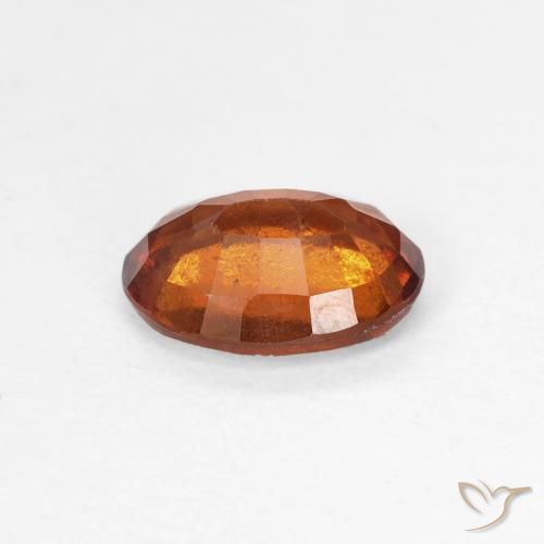 granate hessonita Medium Dark-Orange natural de 1.35 ct, Ovalada, VS