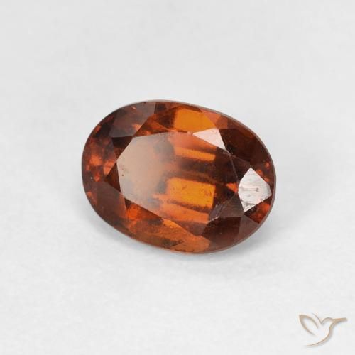 granate hessonita Naranja medio natural de 1.53 ct, Ovalada, VVS-VS