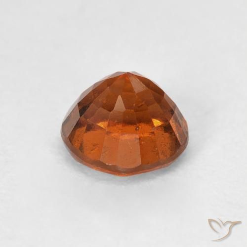 granate hessonita Naranja medio natural de 0.96 ct, Redondo, VVS-VS