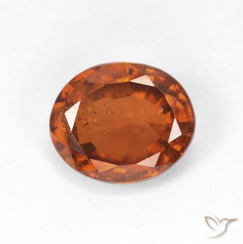 2.32ct Natural Ámbar naranja Granate Hessonita, Ovalada, VS