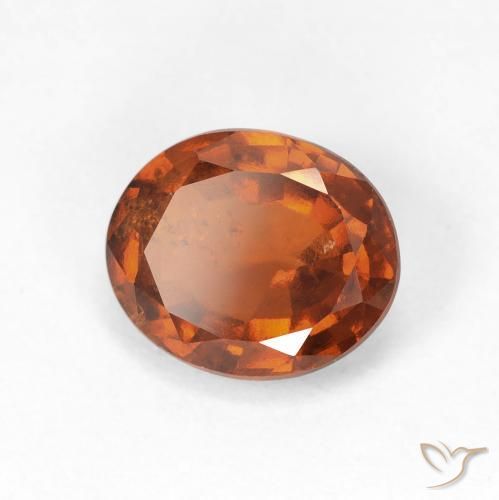 granate hessonita Ámbar naranja natural de 2.32 ct, Ovalada, VS