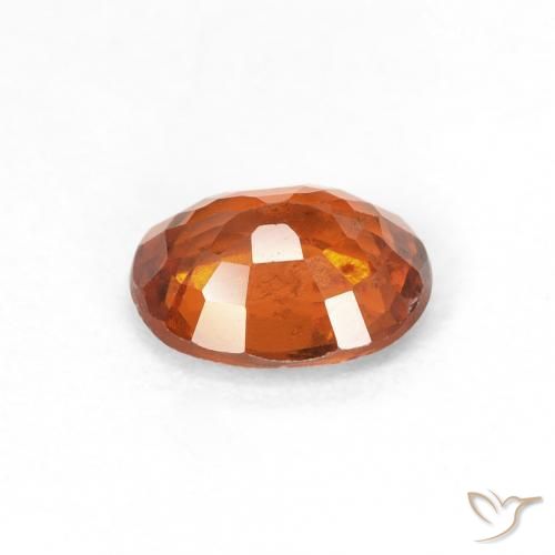 granate hessonita Medium Dark-Orange natural de 0.92 ct, Ovalada, VS