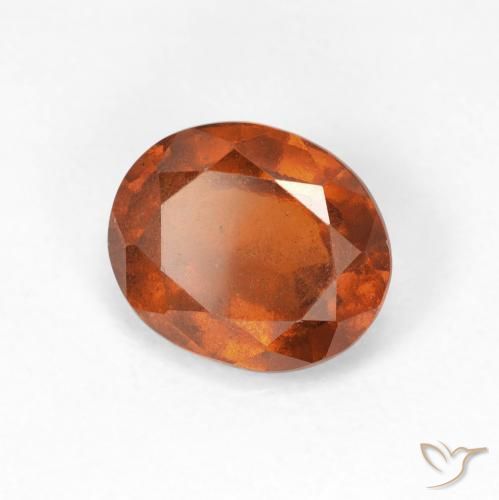 granate hessonita Medium Dark-Orange natural de 2.15 ct, Ovalada, VS