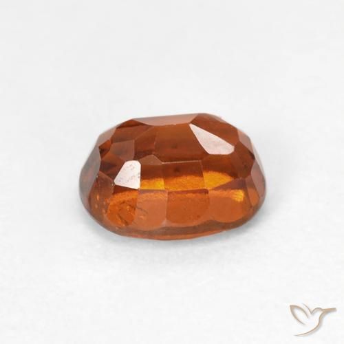 granate hessonita Medium Dark-Orange natural de 1.25 ct, Ovalada, VS